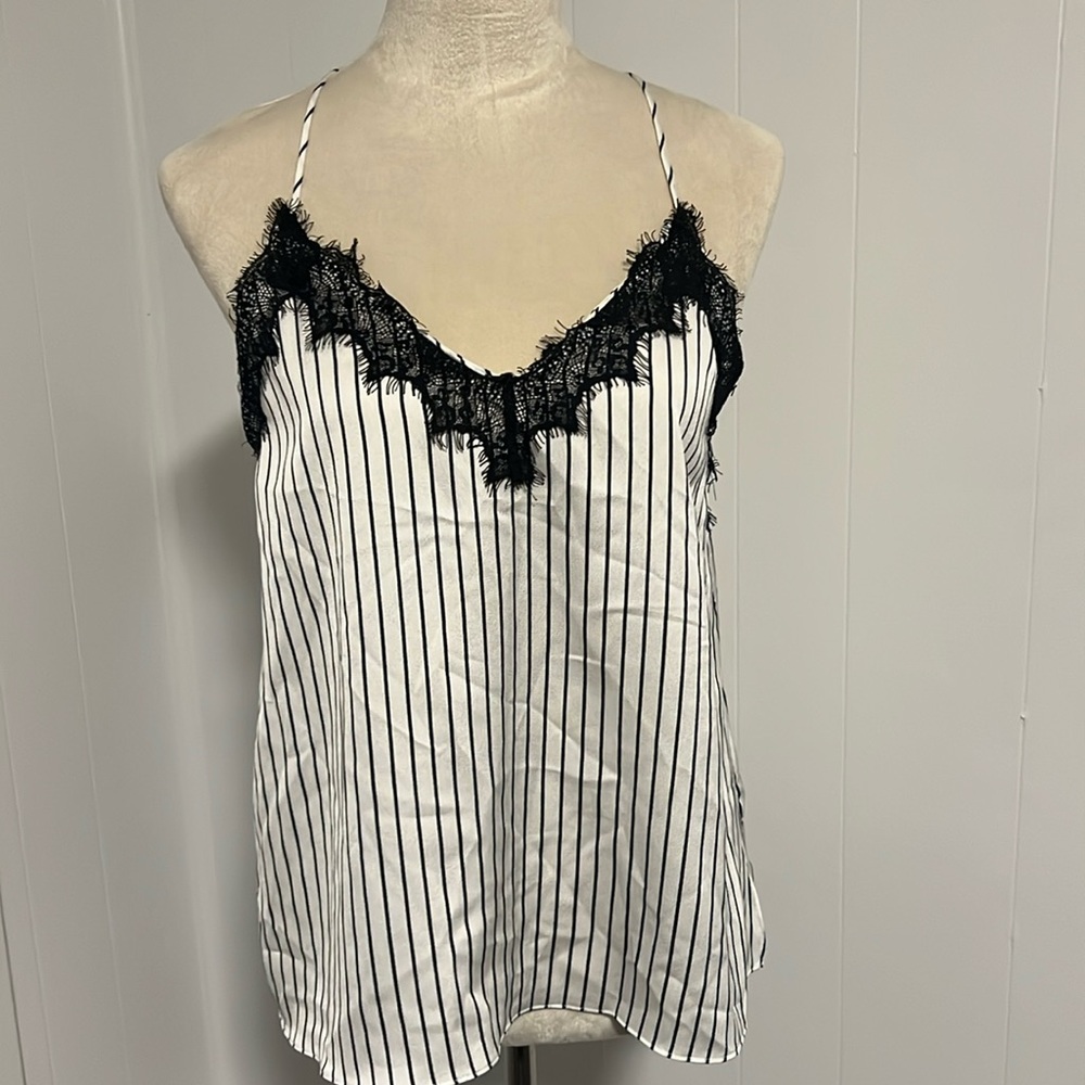 White and black top